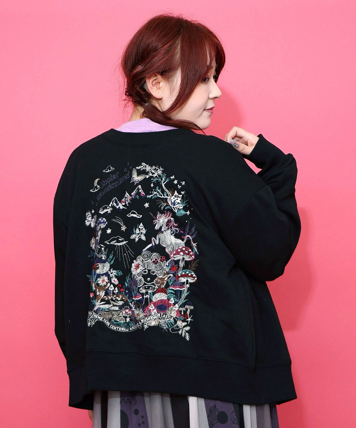 153643：フェアリーテイル刺繍 2WAYプルオーバーの通販-ScoLar