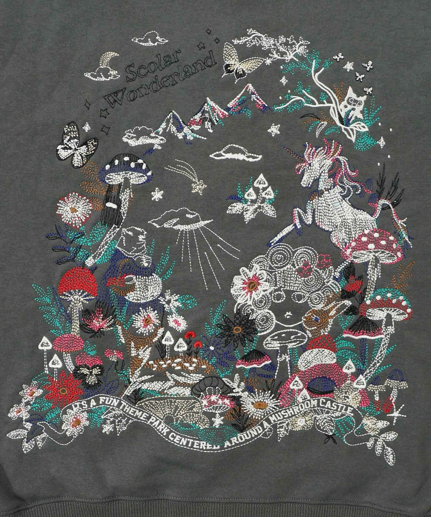 153643：フェアリーテイル刺繍 2WAYプルオーバーの通販-ScoLar