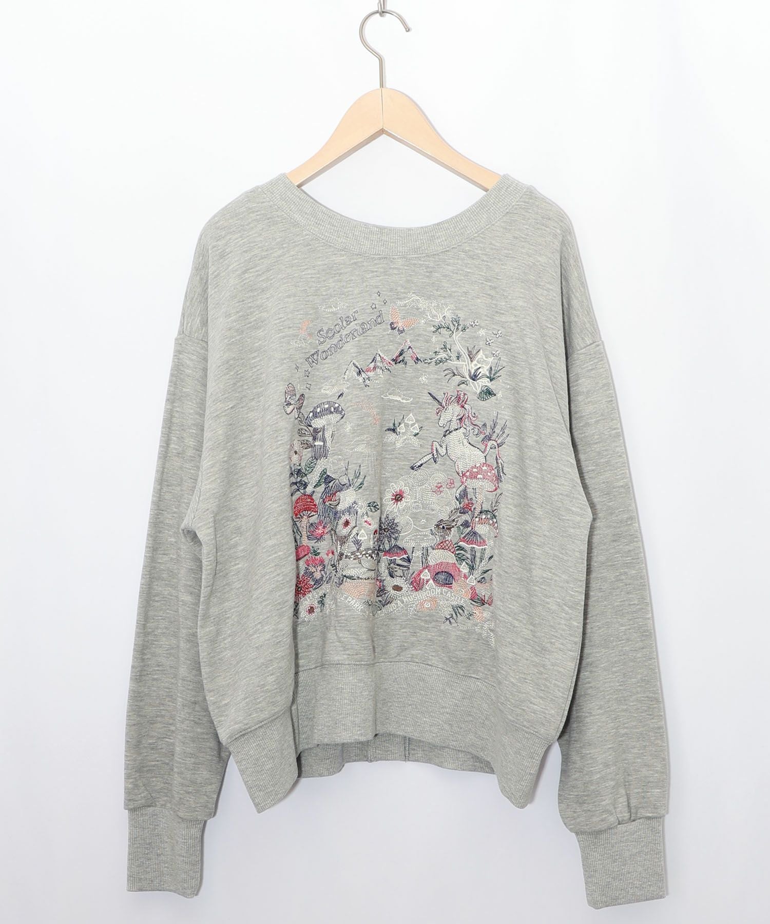 153643：フェアリーテイル刺繍 2WAYプルオーバーの通販-ScoLar