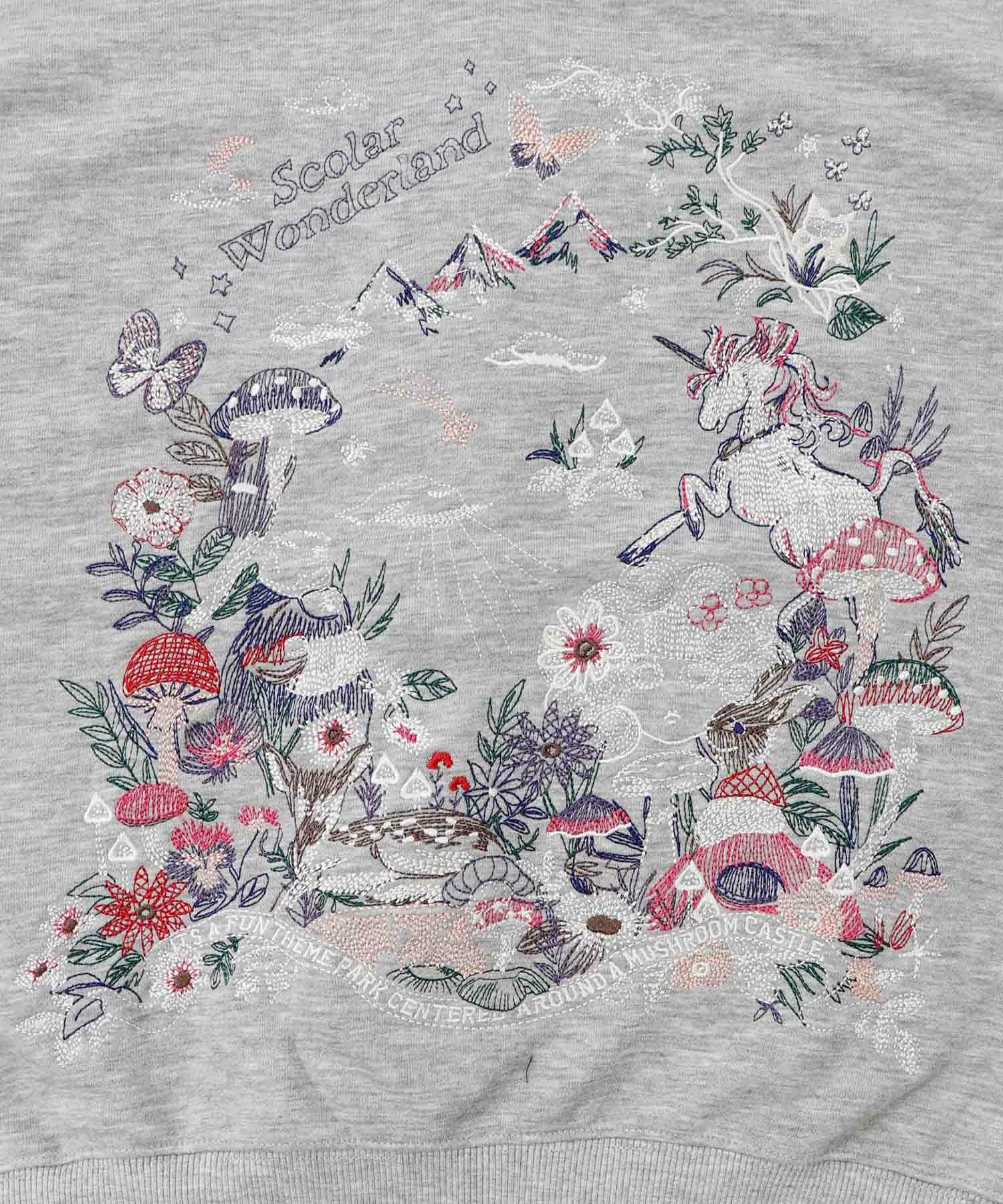 153643：フェアリーテイル刺繍 2WAYプルオーバーの通販-ScoLar