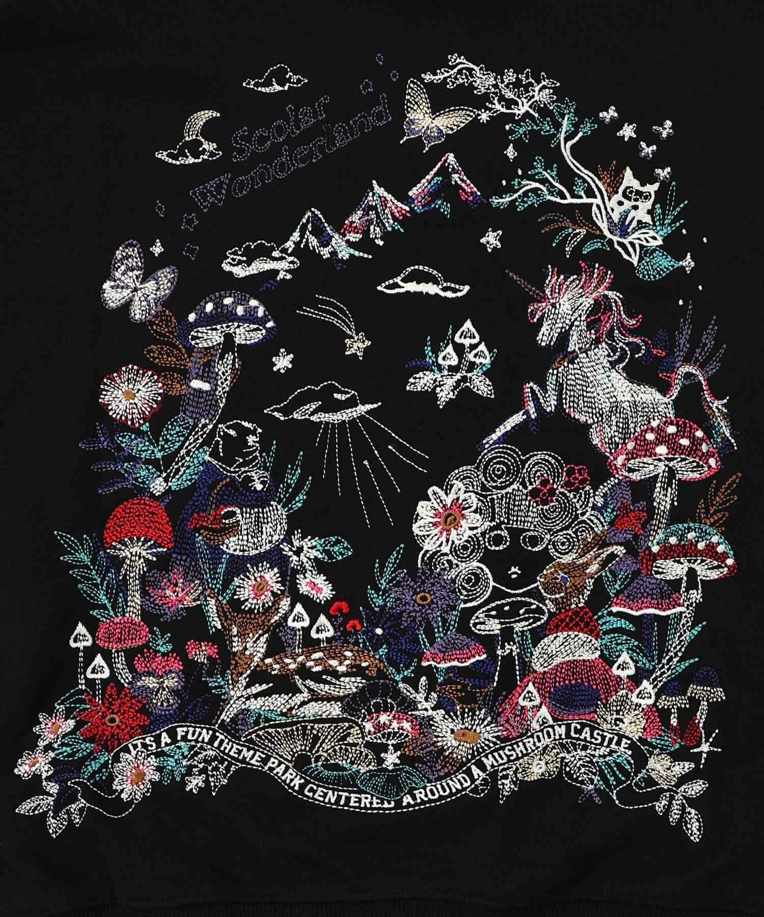 153643：フェアリーテイル刺繍 2WAYプルオーバーの通販-ScoLar