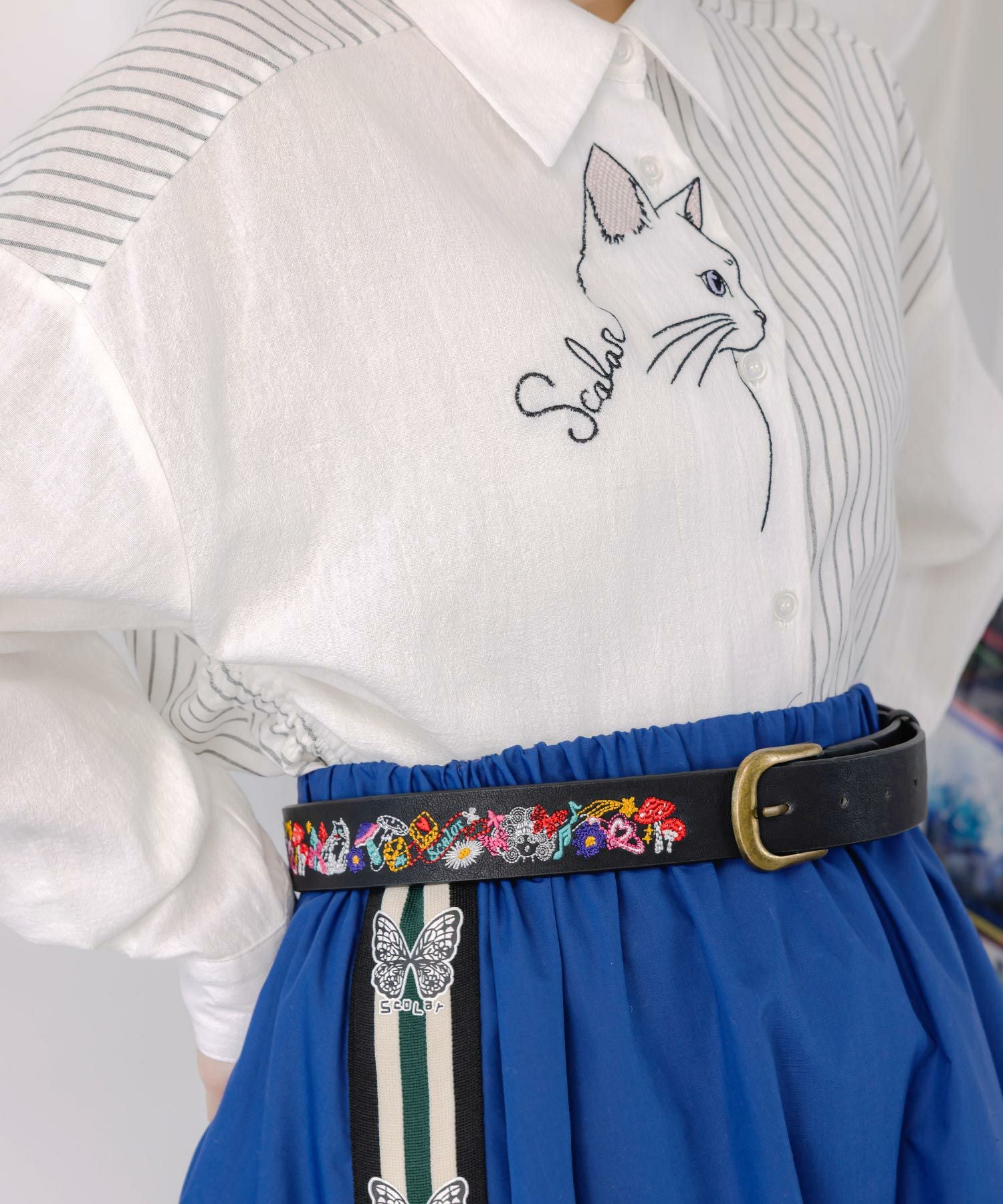 653333：スカラーちゃんモチーフ刺繍ベルトの通販-ScoLar