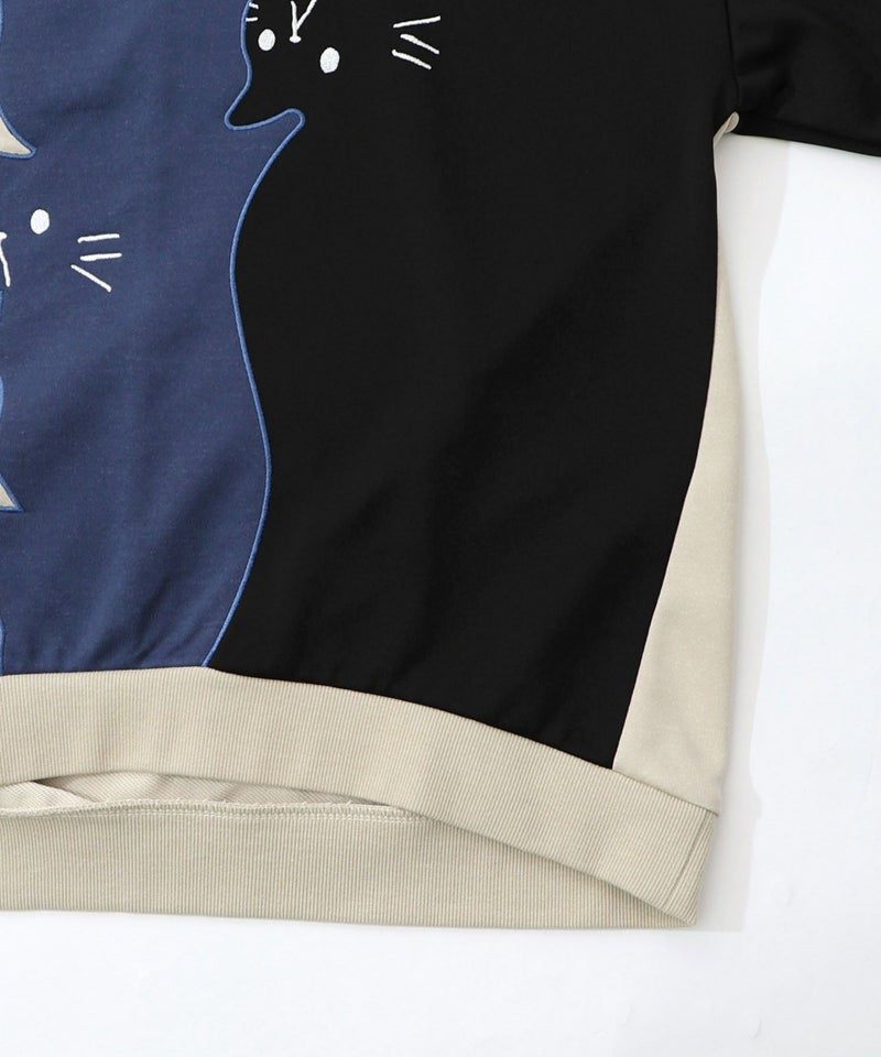 ネコバイカラー切替プルオーバー-21