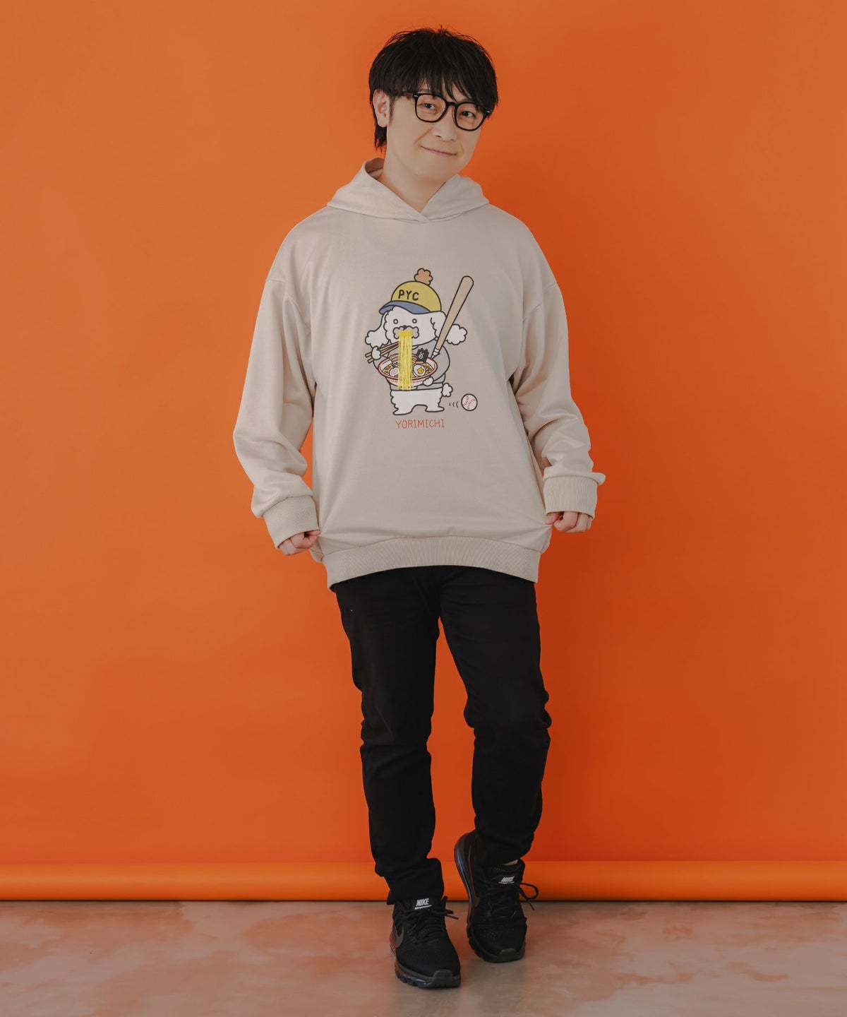 YORIMISHIフーデッドプルオーバー-2