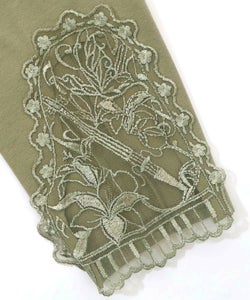 バイオリンとピアノレース切替ワンピース-15