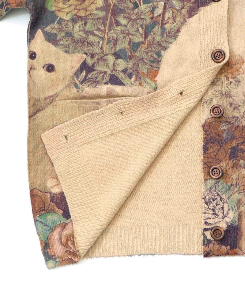 アンティーク風秋色ネコカーディガン-15