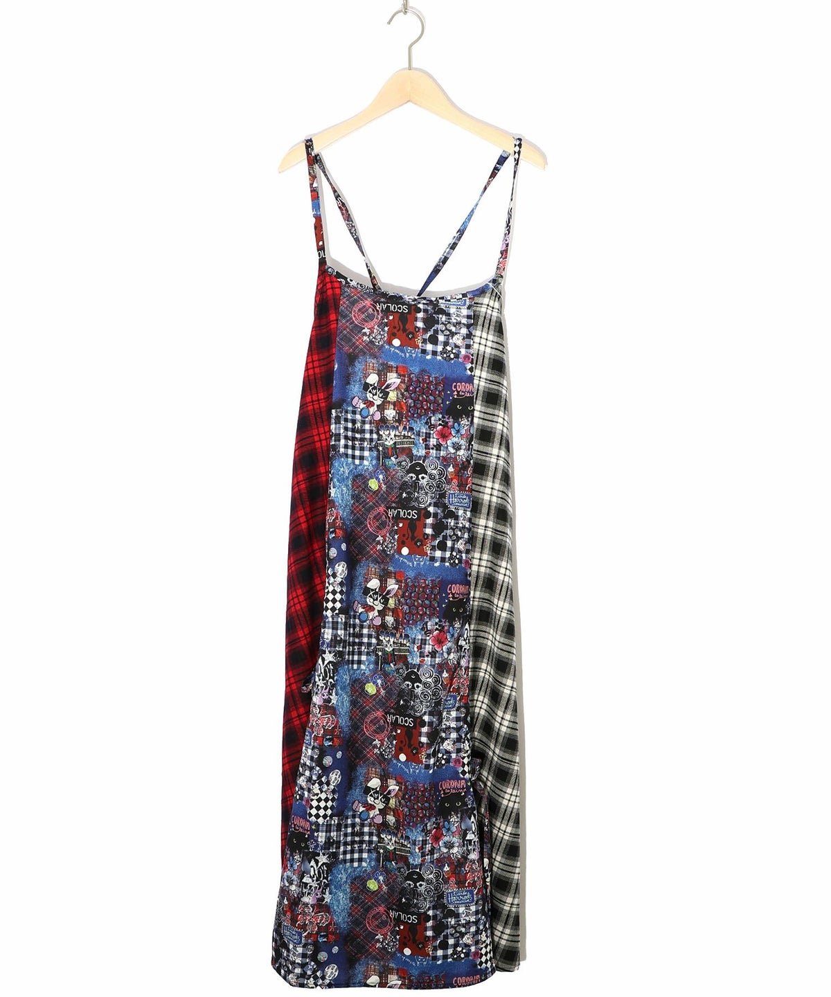 POPチェック柄切替ワンピース-18