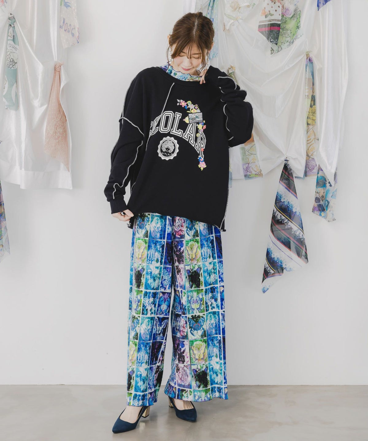 リメイク風メロウステッチプルオーバー-2