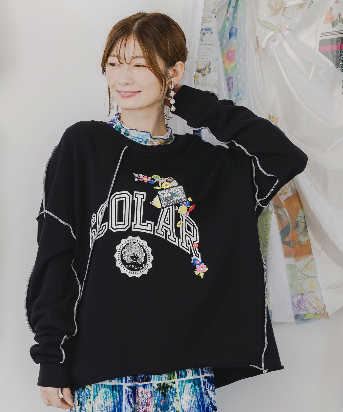 リメイク風メロウステッチプルオーバー-3