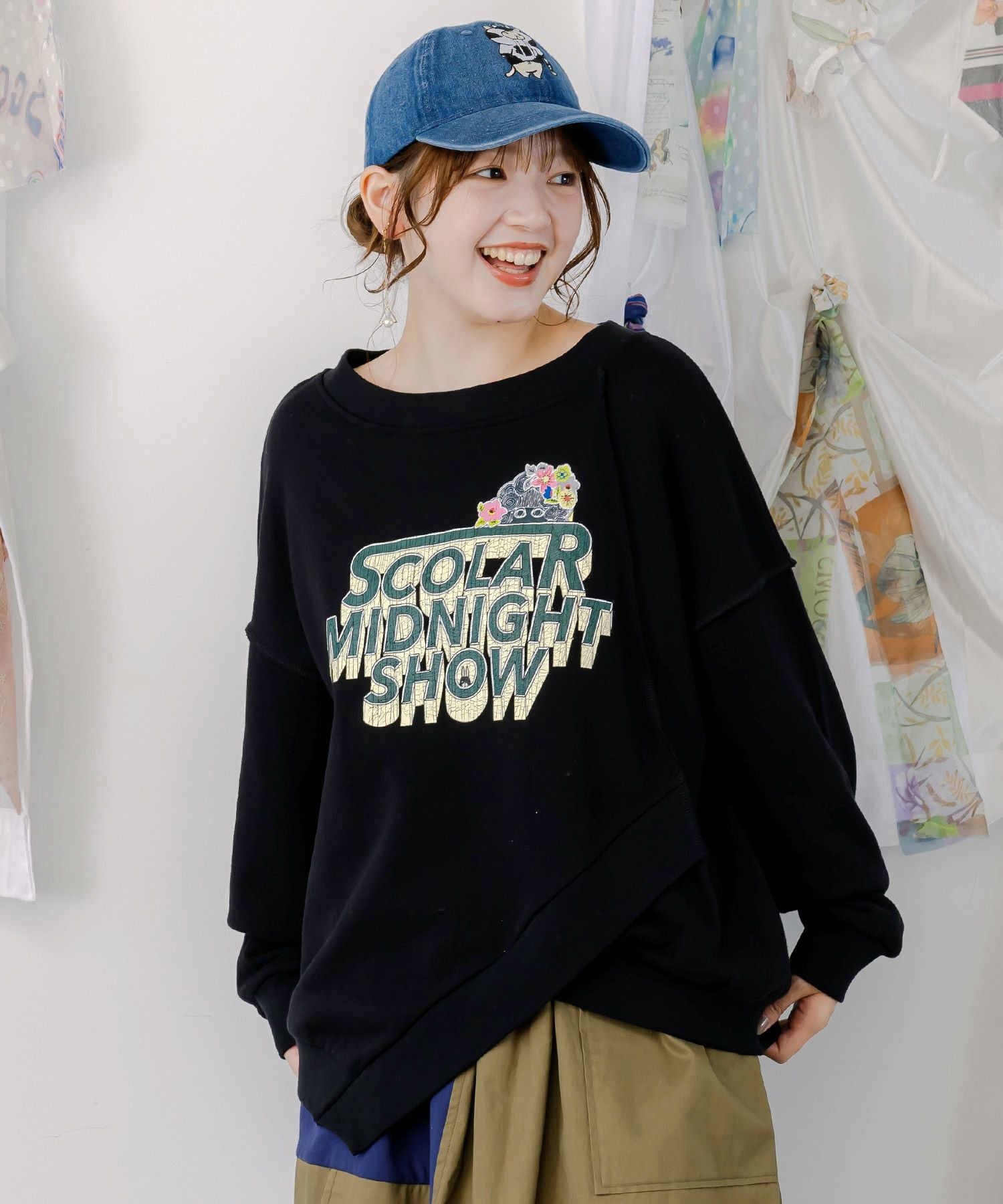 153659：ロゴヴィンテージ加工 裏毛プルオーバーの通販-ScoLar