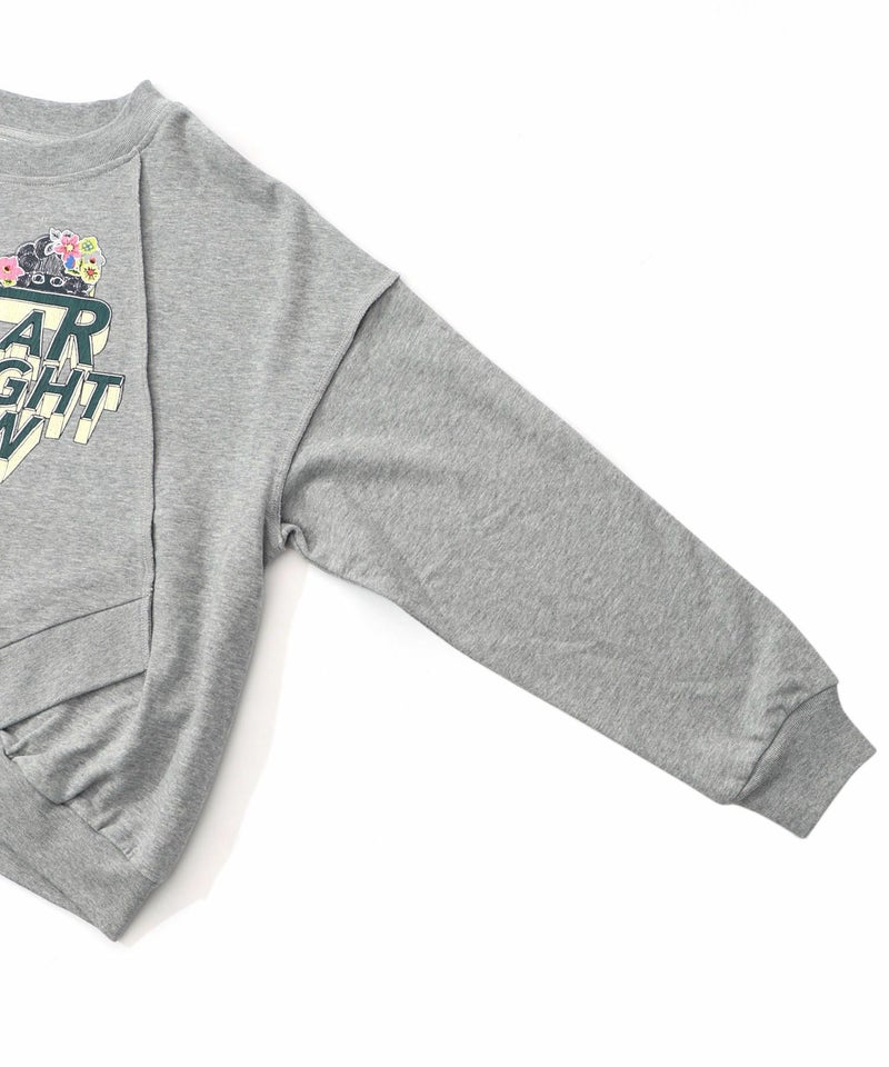 ロゴヴィンテージ加工 裏毛プルオーバー-14