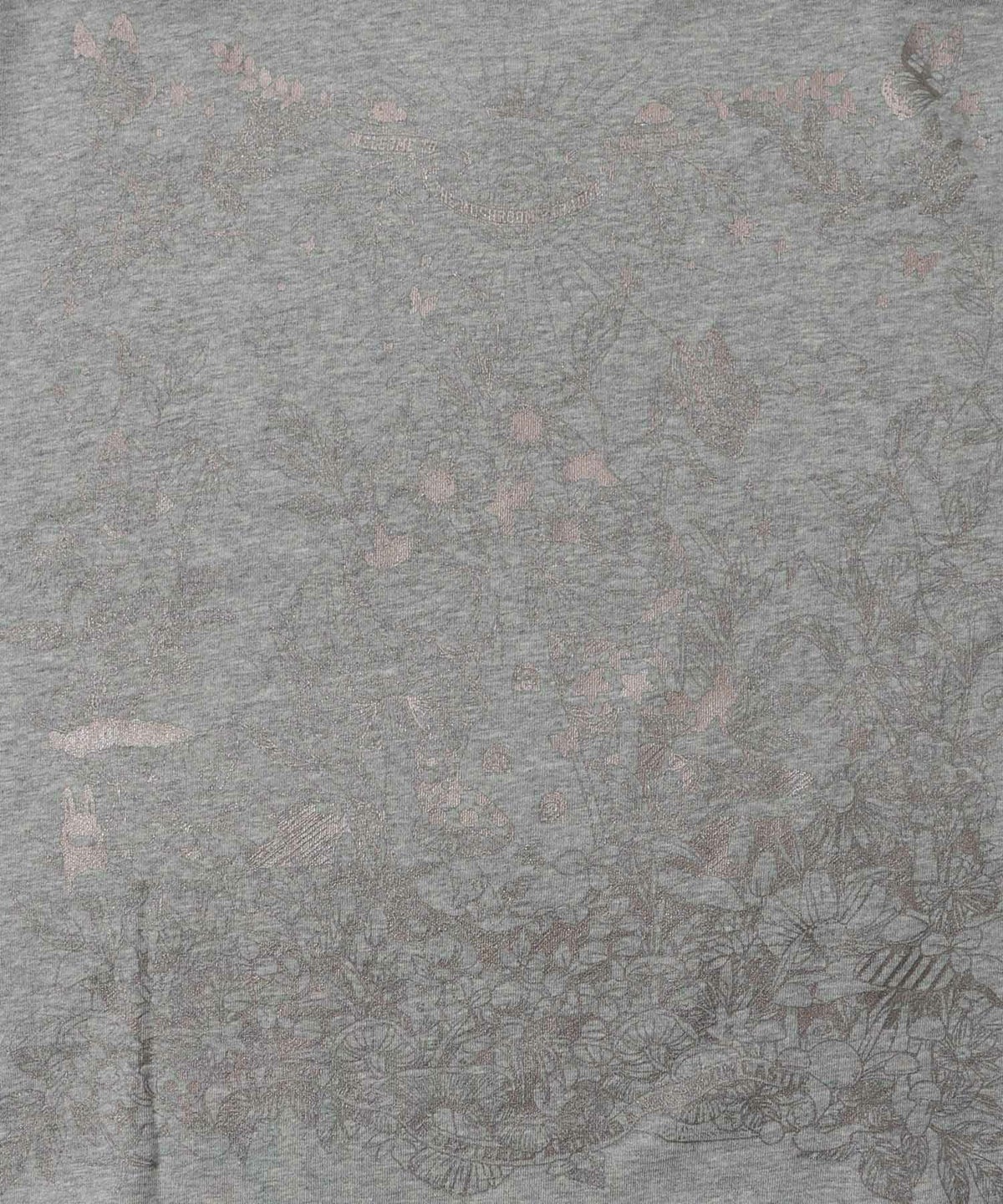 キノコ花柄箔プリント裏毛プルオーバー-13