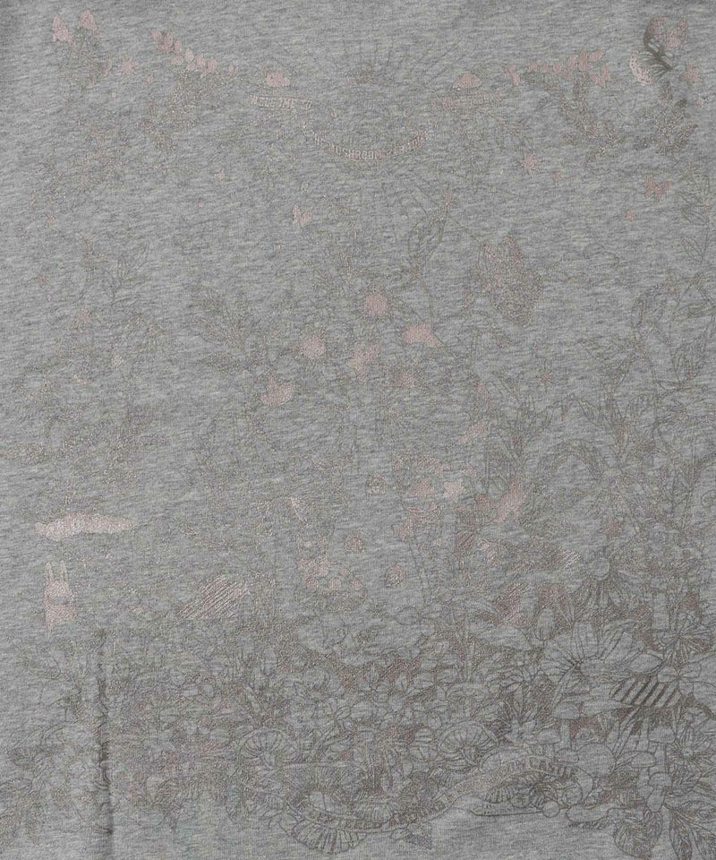 キノコ花柄箔プリント裏毛プルオーバー-13