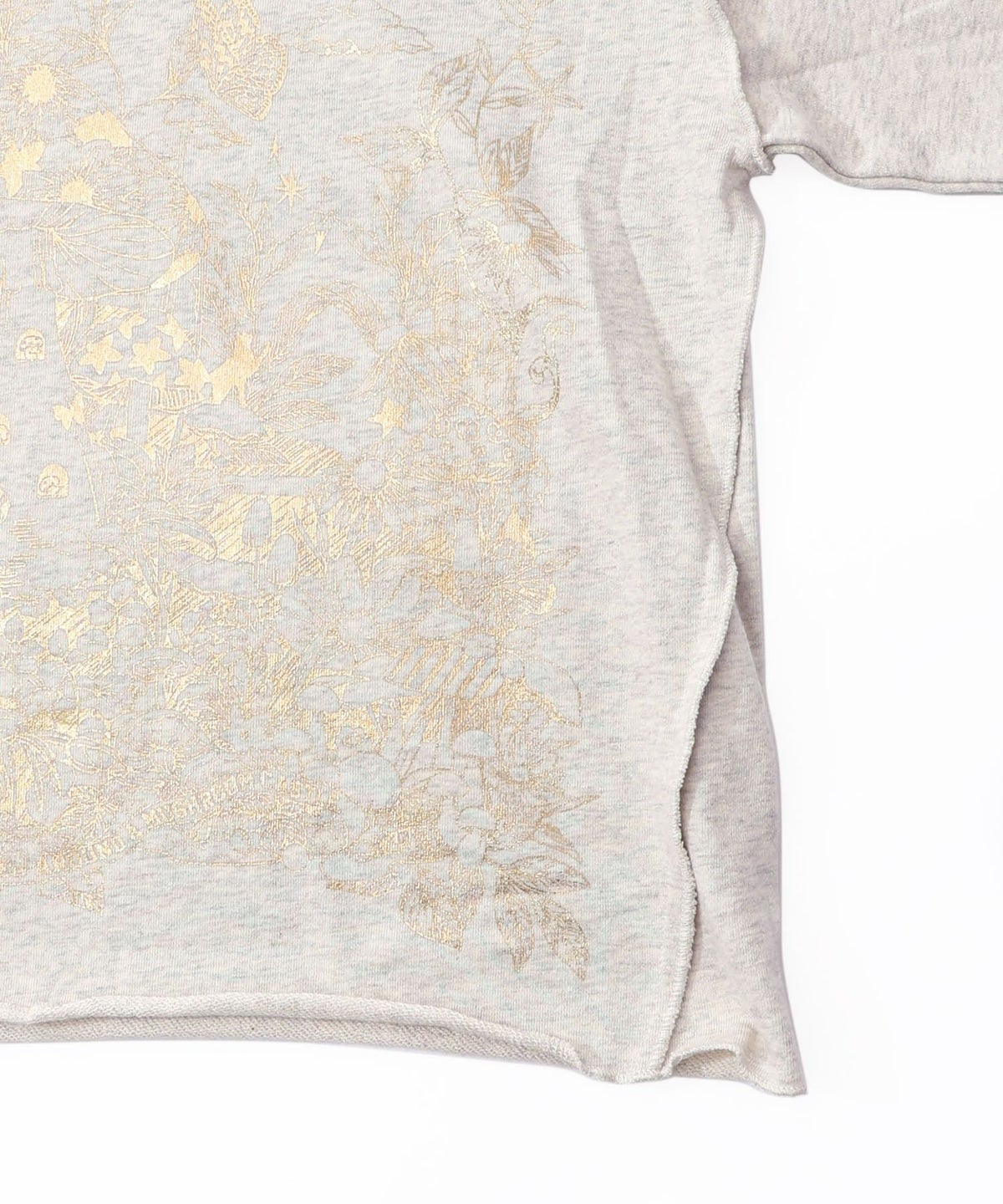 キノコ花柄箔プリント裏毛プルオーバー-18