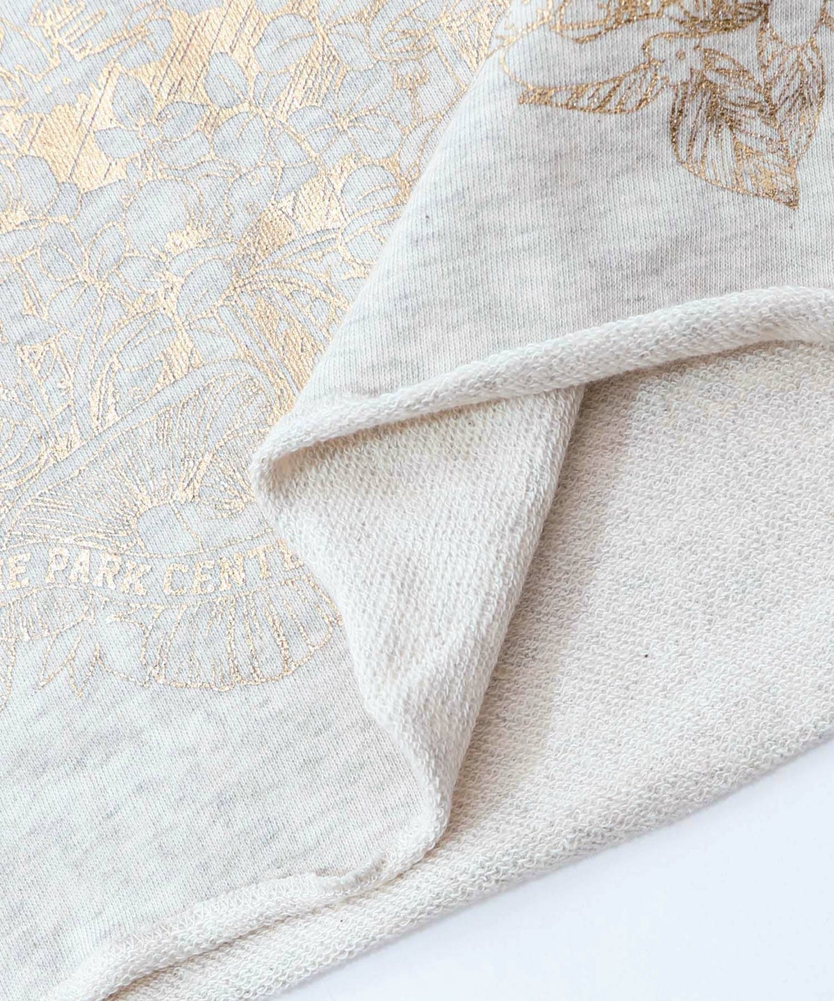 キノコ花柄箔プリント裏毛プルオーバー-19