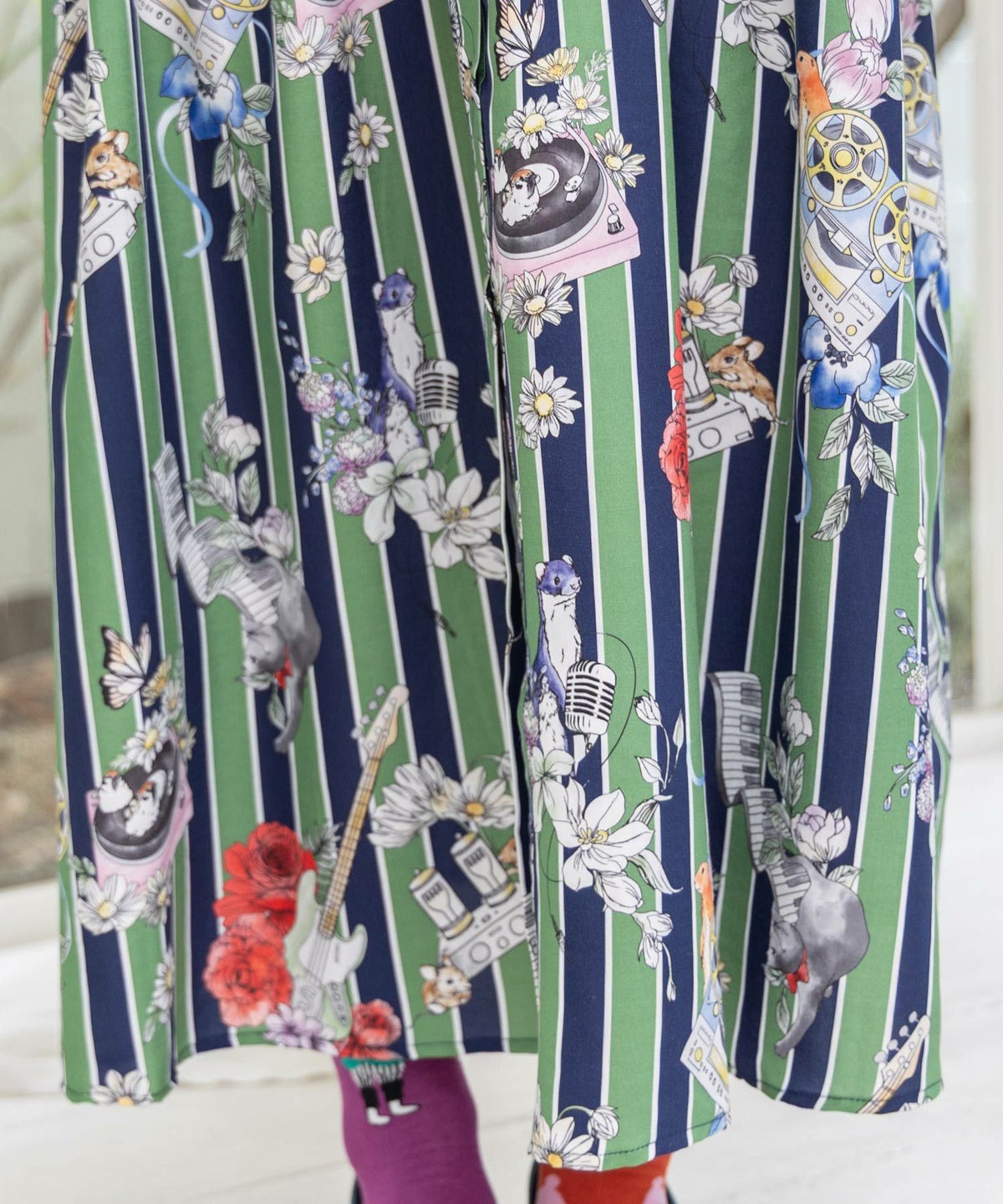 音楽orPOP柄ワンピース-7