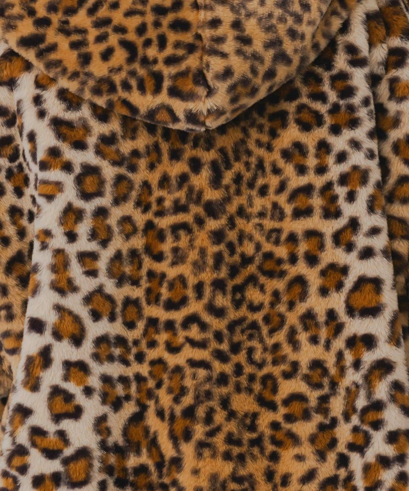 キノコ×レオパード柄リバーシブルブルゾン-11