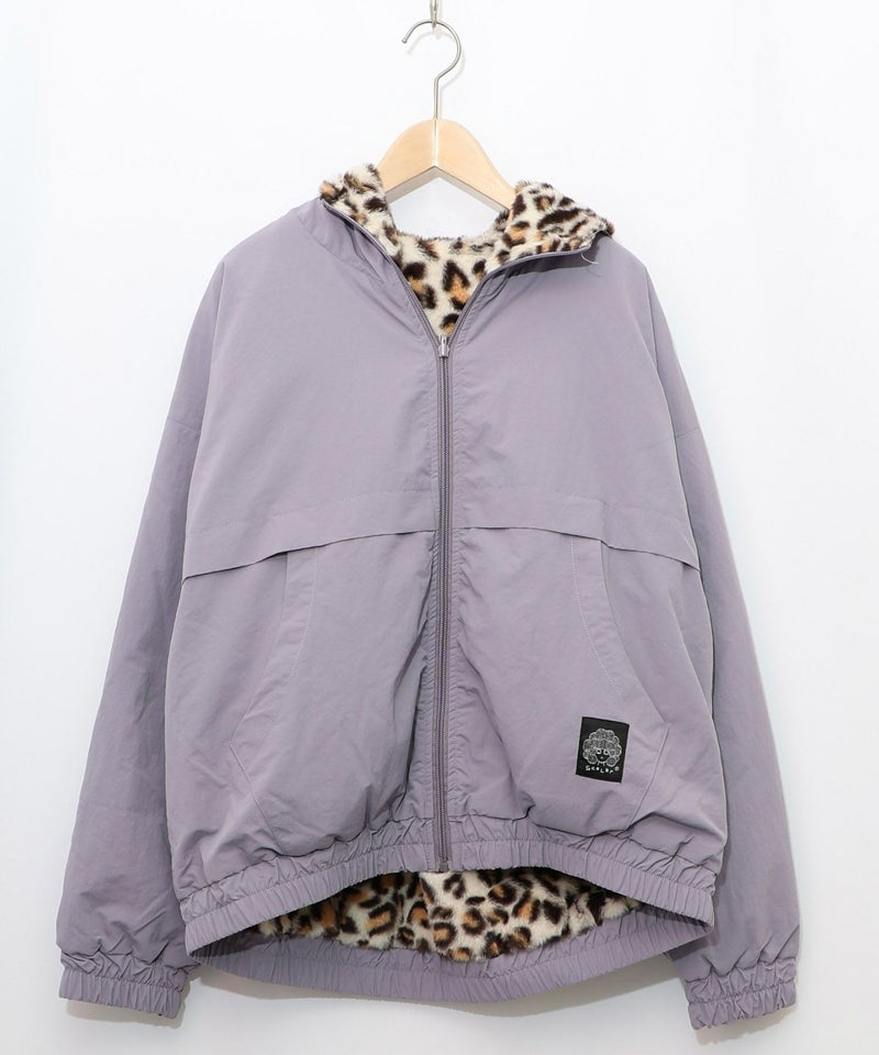 キノコ×レオパード柄リバーシブルブルゾン-20