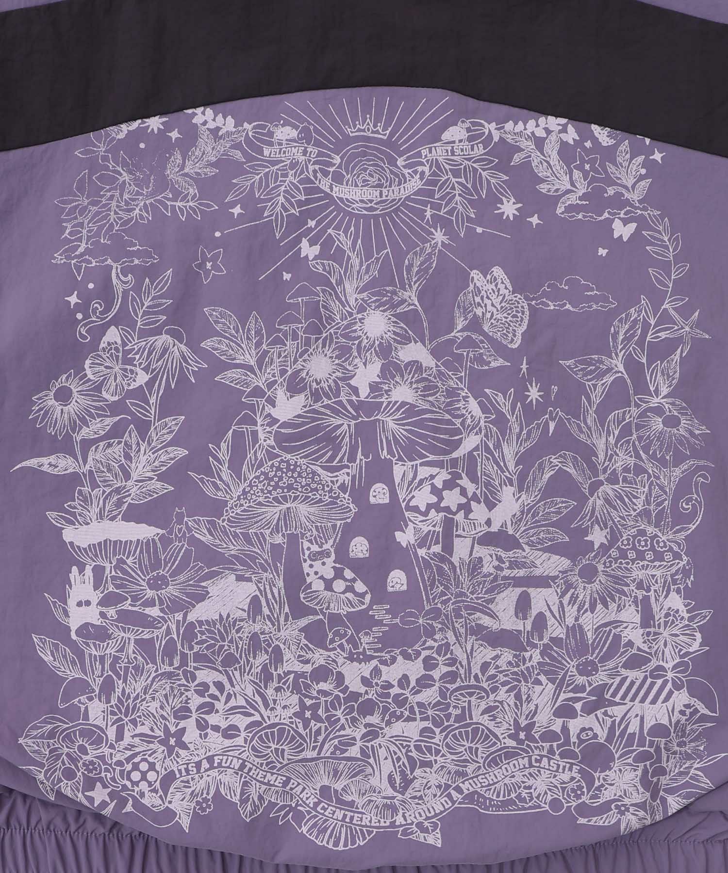 153647：キノコ×レオパード柄リバーシブルブルゾンの通販-ScoLar