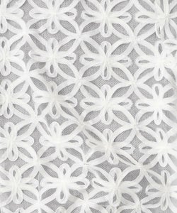 花柄チュール重ねニットブルゾン-10