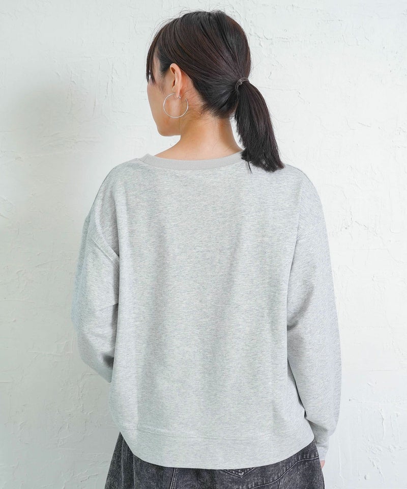 花刺繍アップリケプルオーバー-5