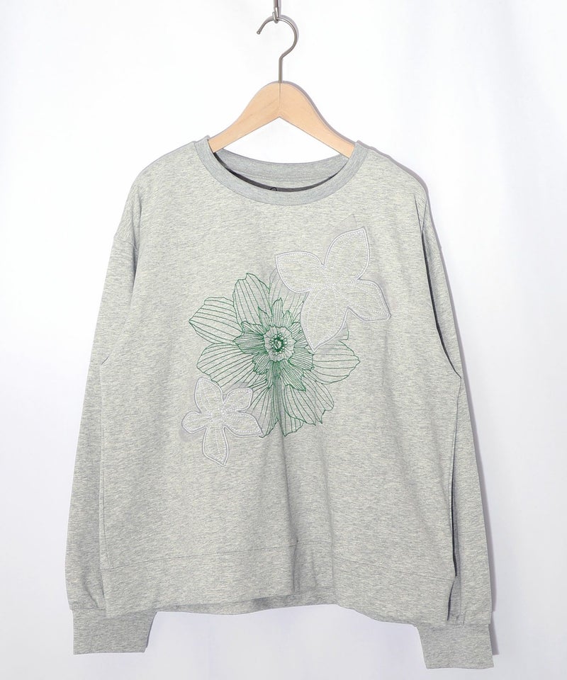 花刺繍アップリケプルオーバー-7