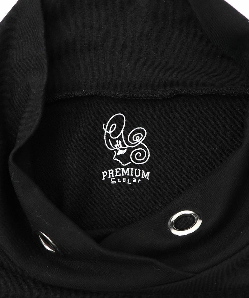 チュールフリル付きフード風プルオーバー-14