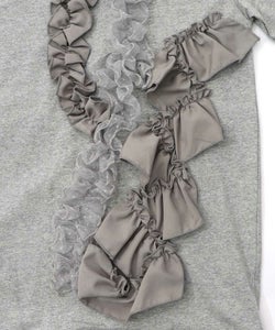 フリルとサテンテープ付きプルオーバー-10