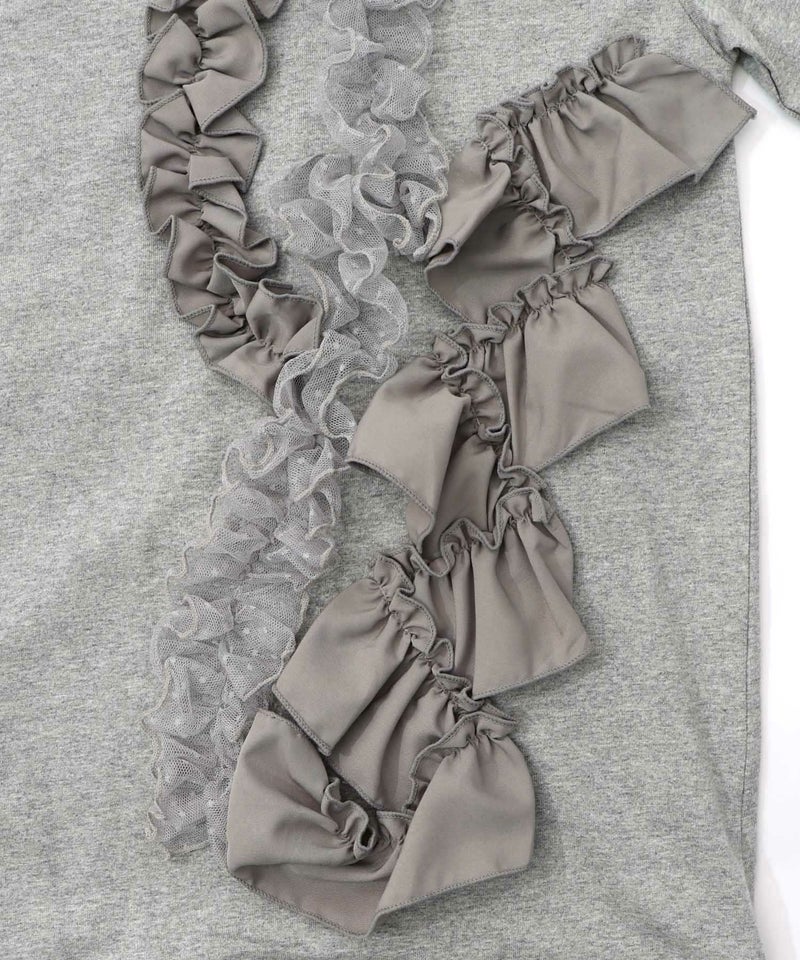 フリルとサテンテープ付きプルオーバー-10