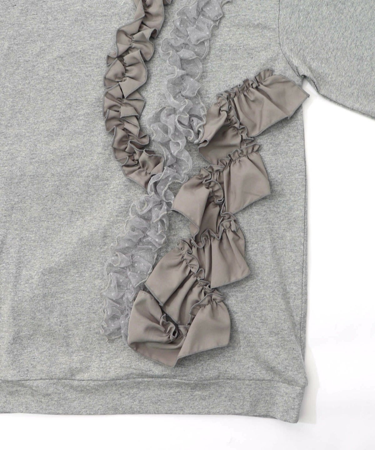 フリルとサテンテープ付きプルオーバー-17