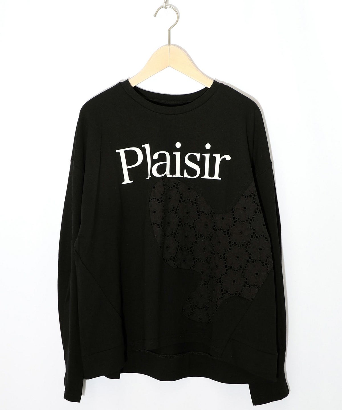 蝶々の綿レース付きプルオーバー-10