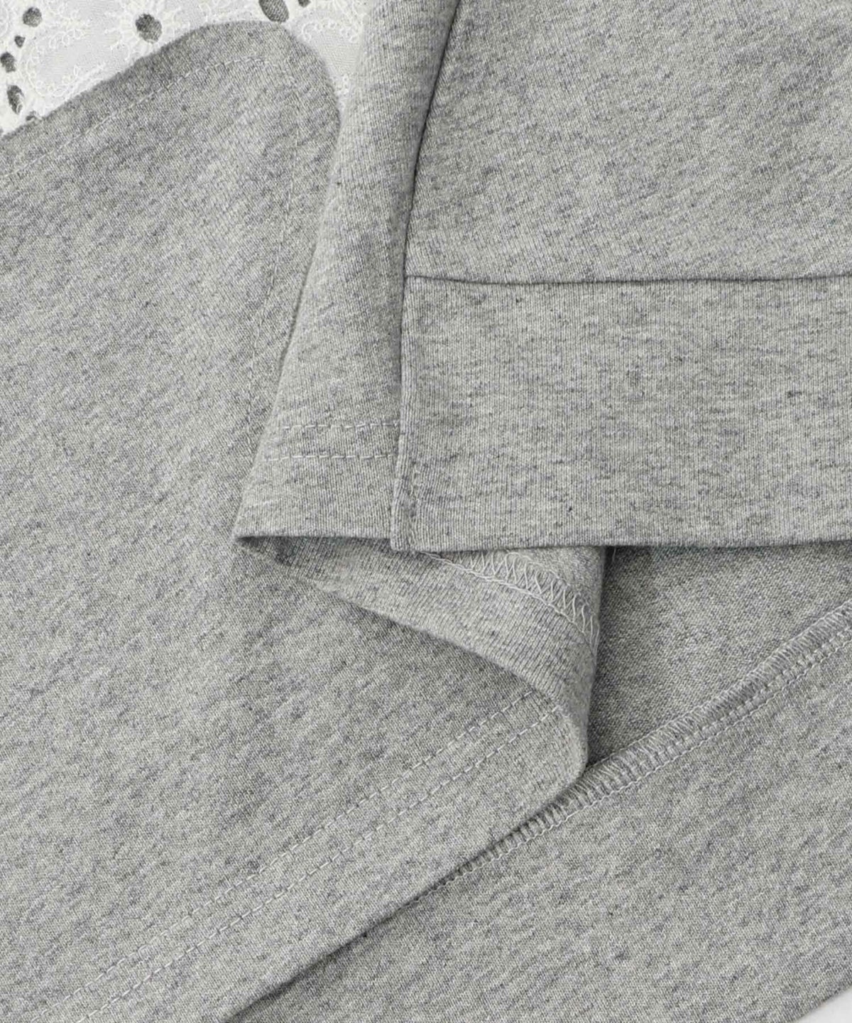 蝶々の綿レース付きプルオーバー-16