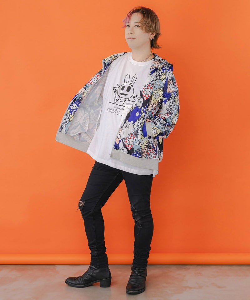 カラフルにゃんもろこし尽くしパーカー-9