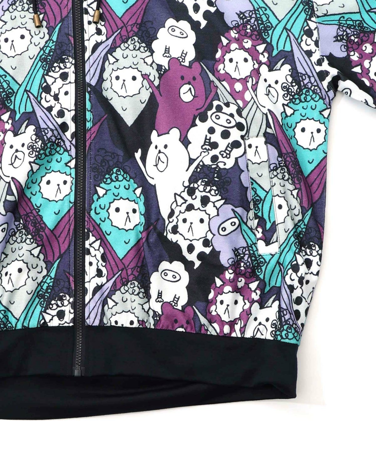 カラフルにゃんもろこし尽くしパーカー-17