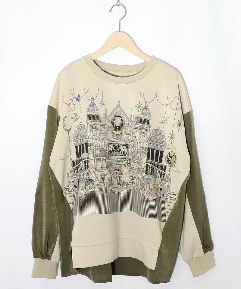 クラシカル動物配色プルオーバー-7