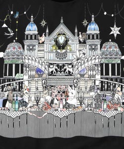 クラシカル動物配色プルオーバー-12