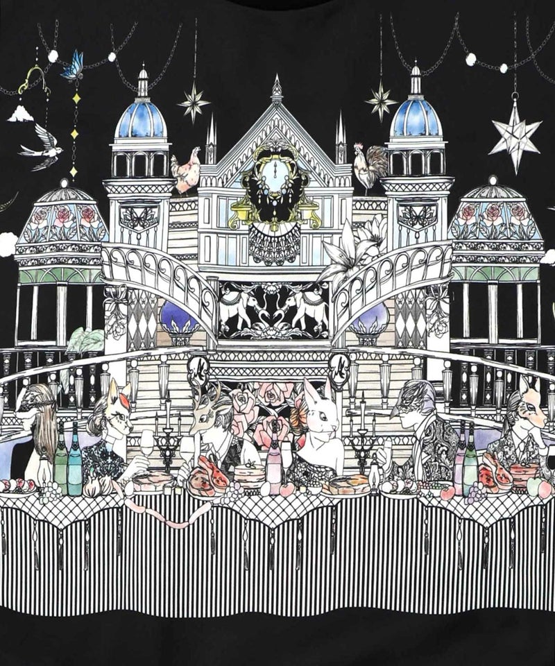 クラシカル動物配色プルオーバー-12