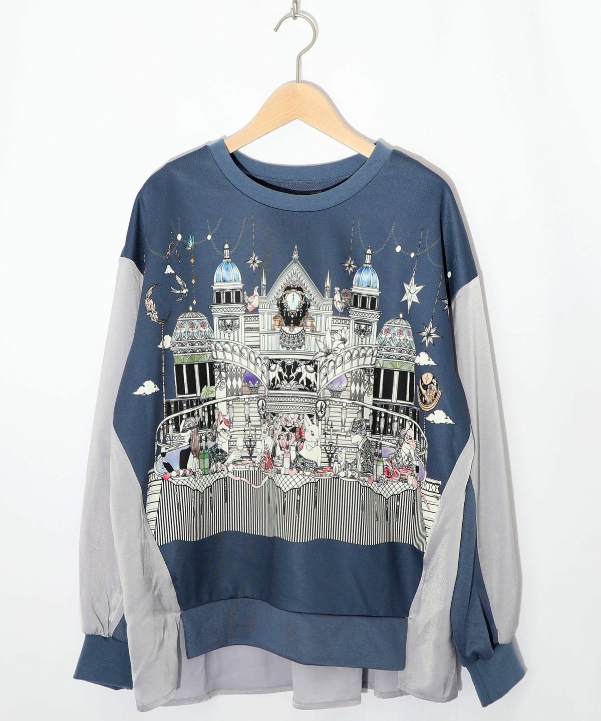 クラシカル動物配色プルオーバー-13