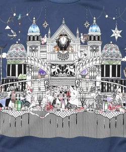 クラシカル動物配色プルオーバー-15