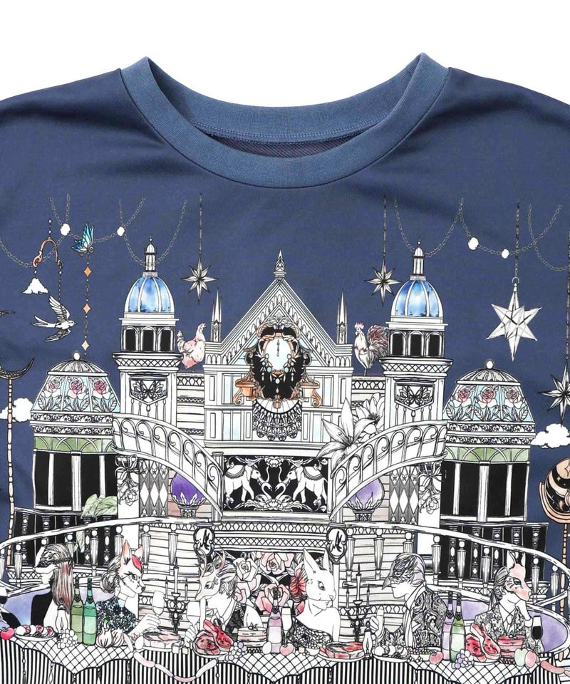 クラシカル動物配色プルオーバー-16