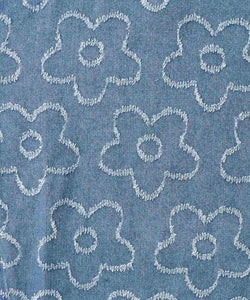 花柄ジャガード織デニムプルオーバー-8