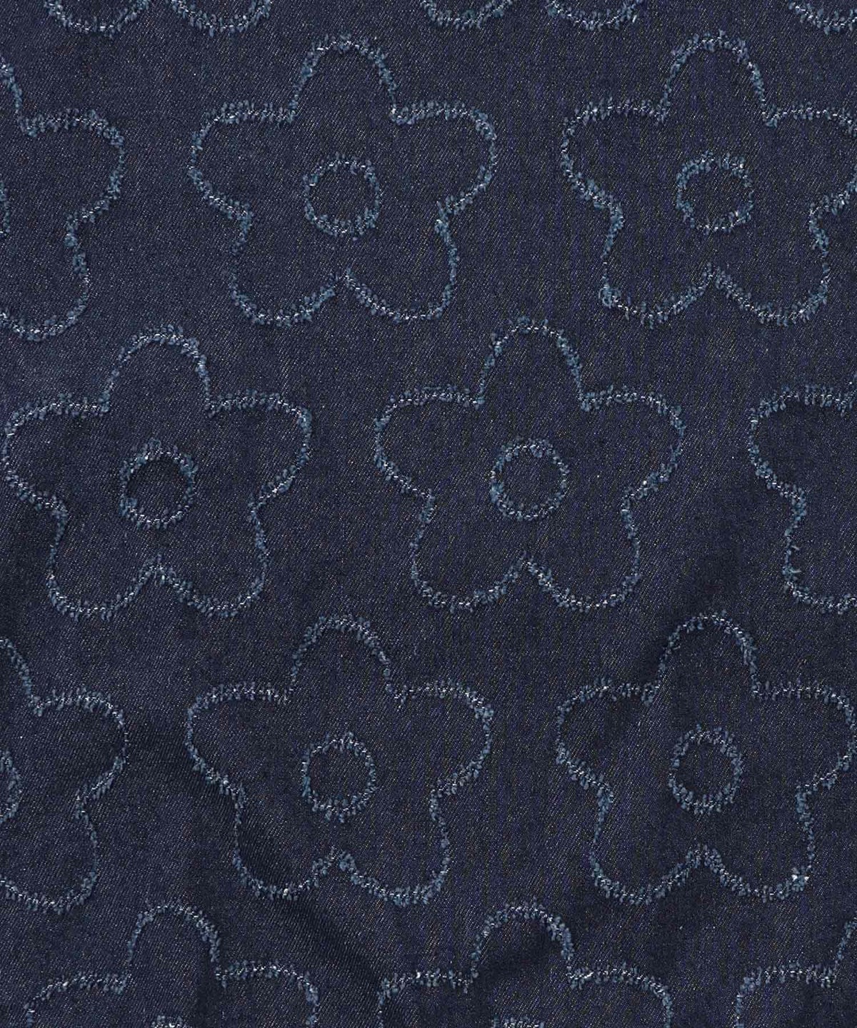 花柄ジャガード織デニムプルオーバー-10