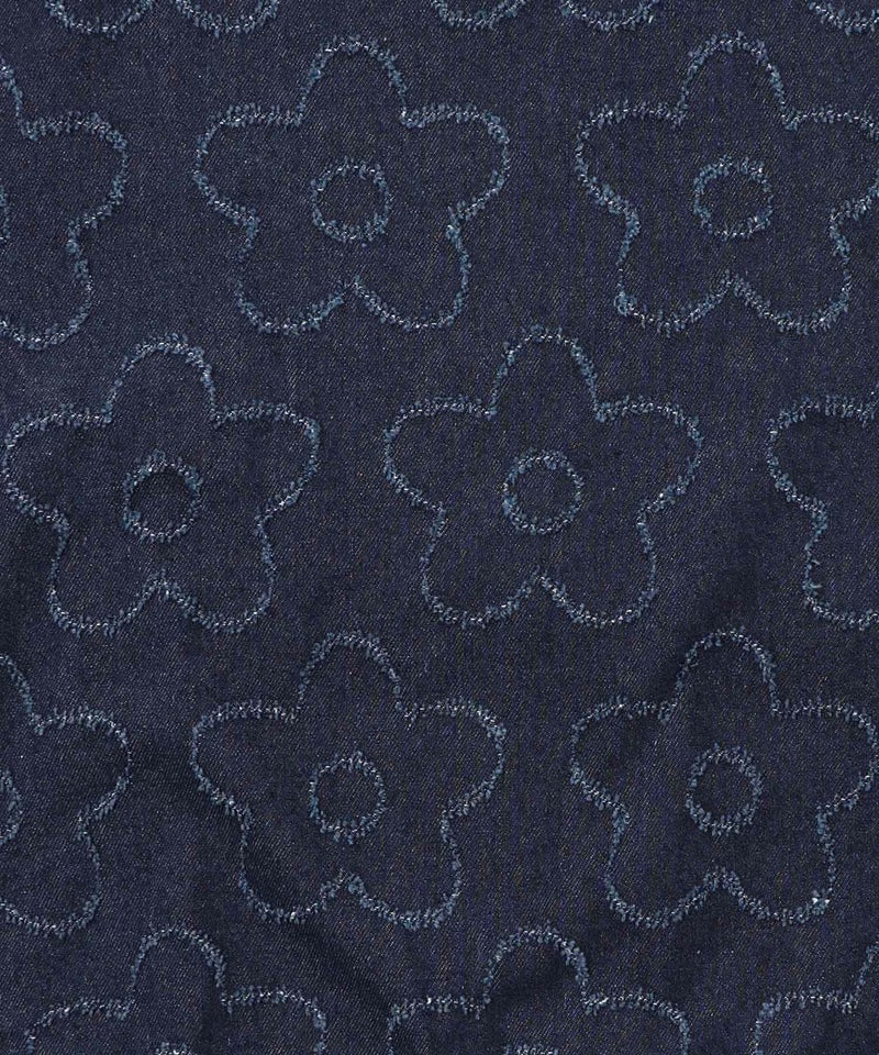 花柄ジャガード織デニムプルオーバー-10