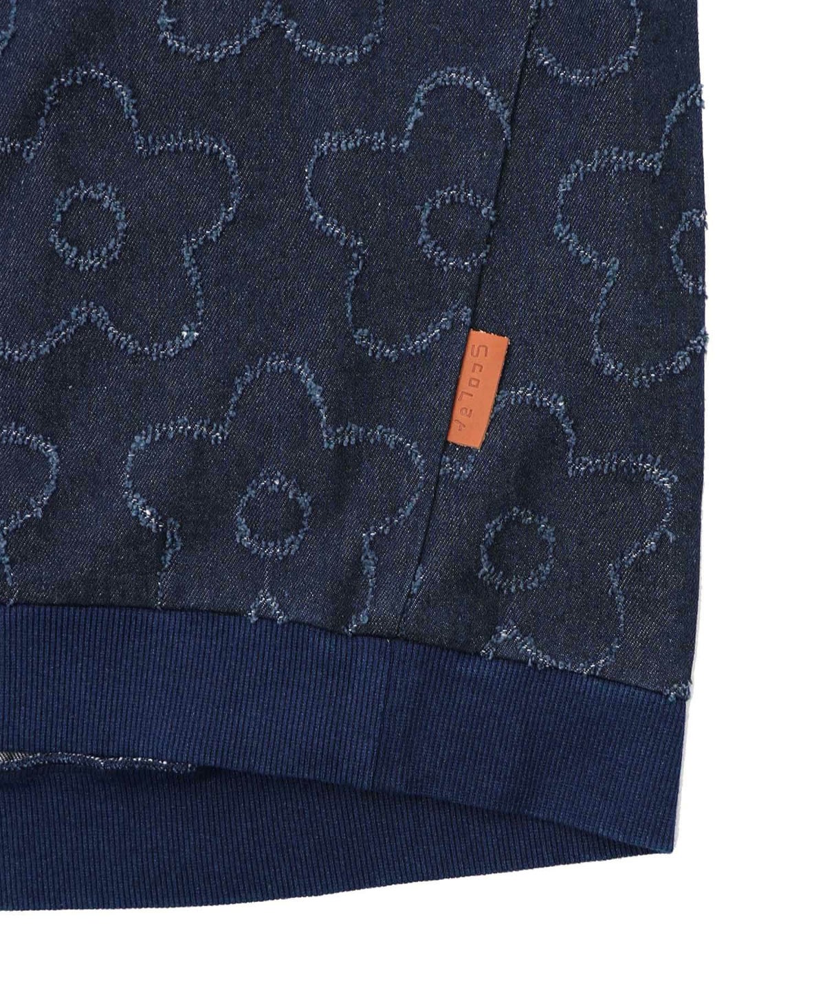 花柄ジャガード織デニムプルオーバー-13