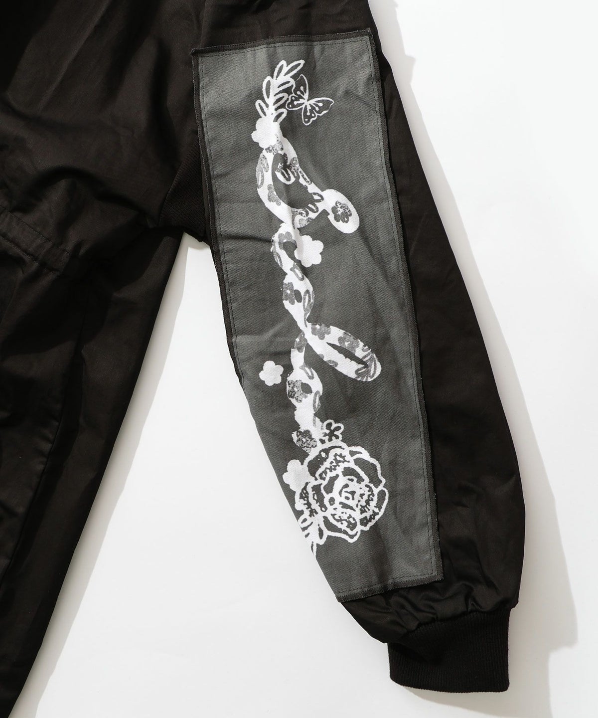 花のアップリケロングブルゾン-22