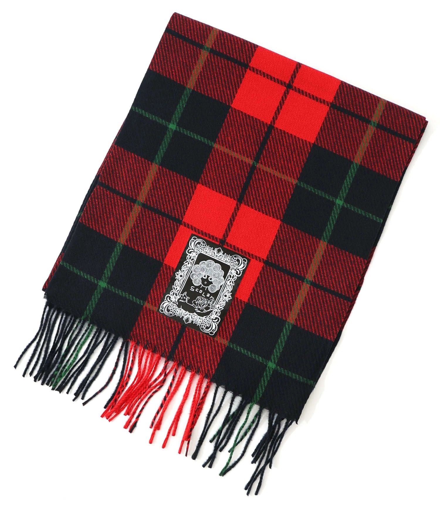 653334：もちふわスカ子チェックマフラーの通販-ScoLar