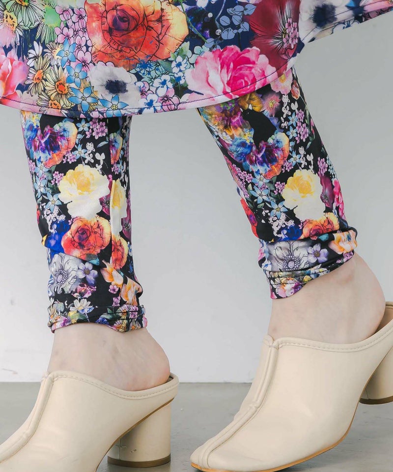 スカラー総柄レギンス-4