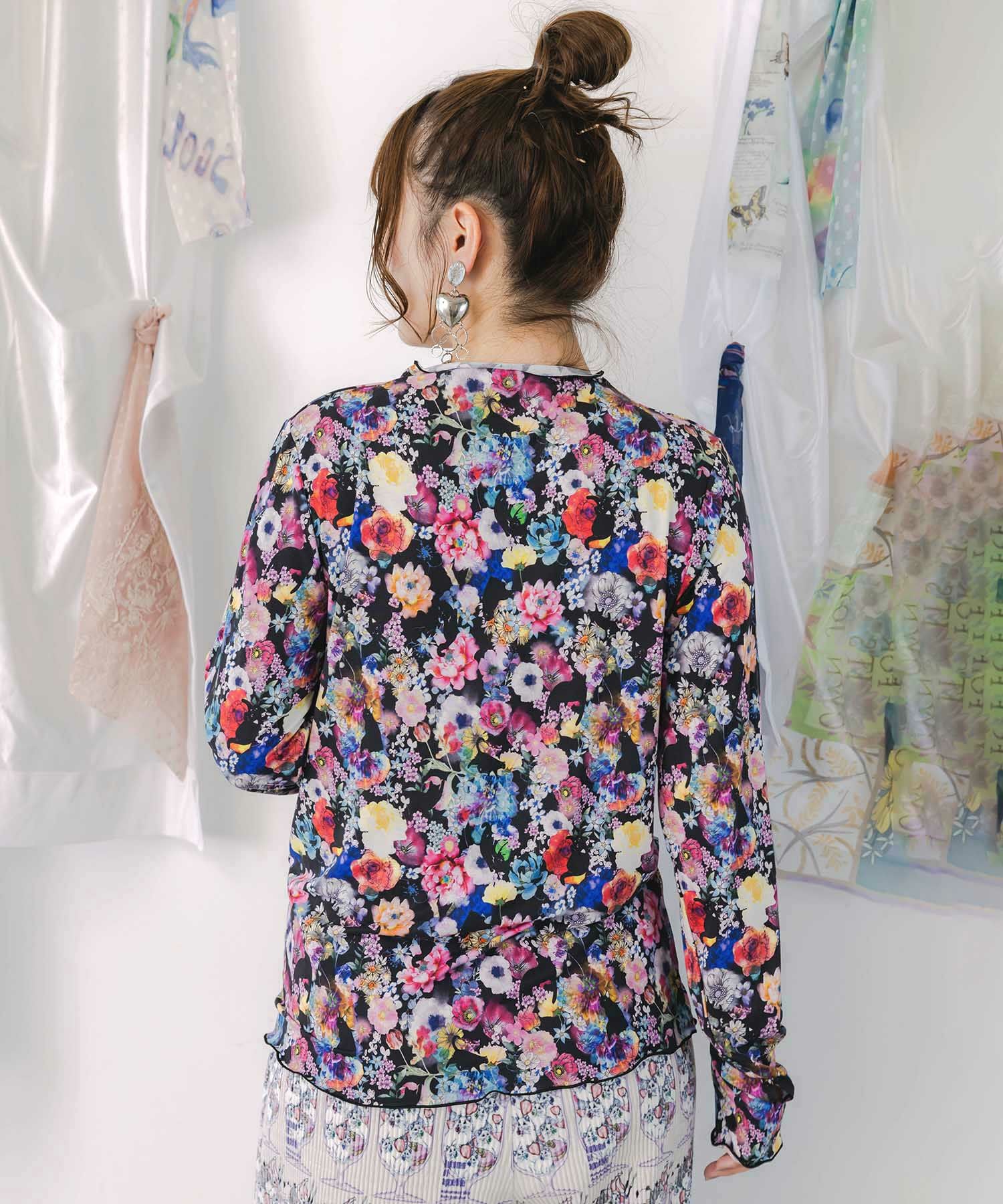 153641：スカラー総柄ロングスリーブTシャツの通販-ScoLar