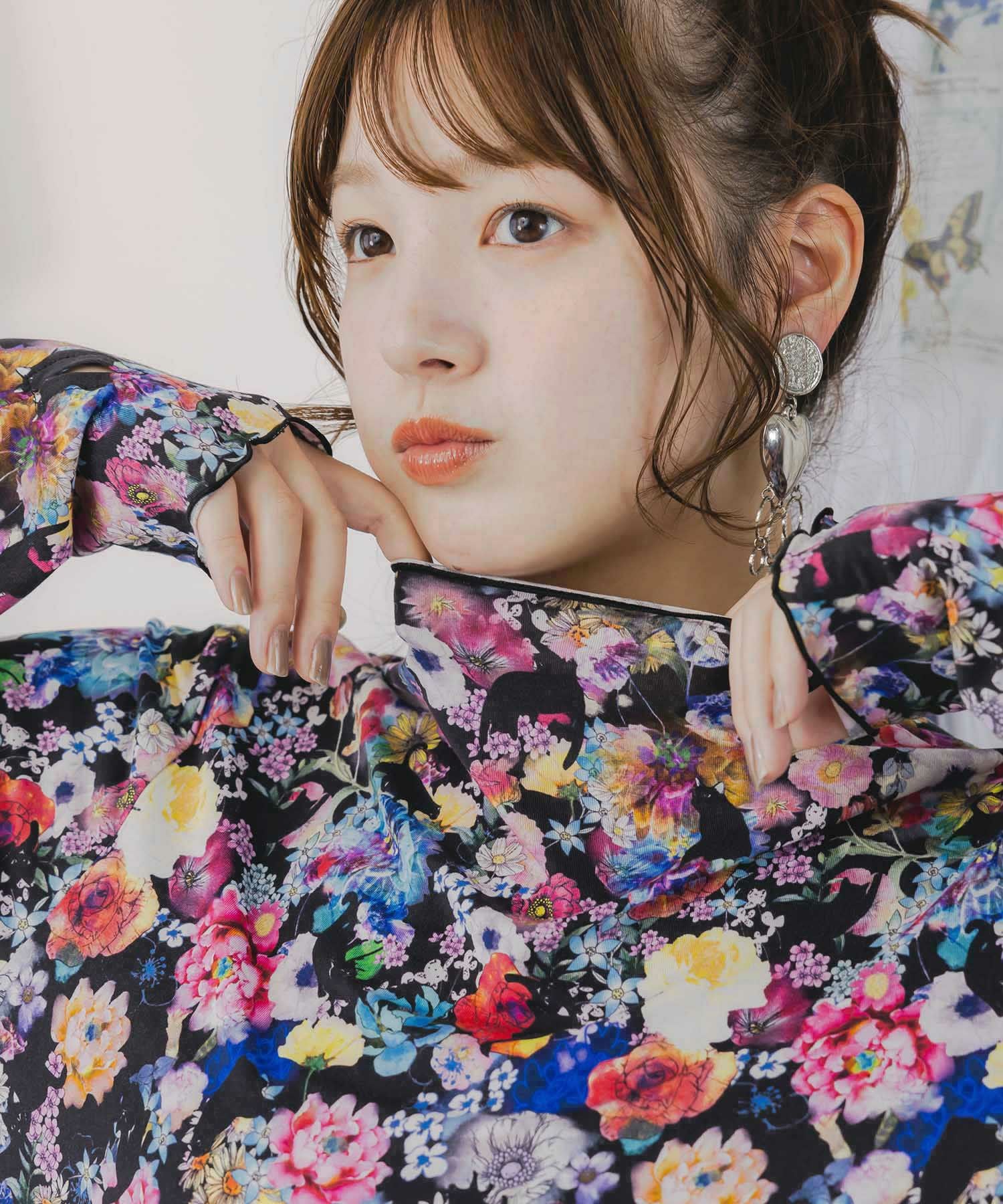 153641：スカラー総柄ロングスリーブTシャツの通販-ScoLar