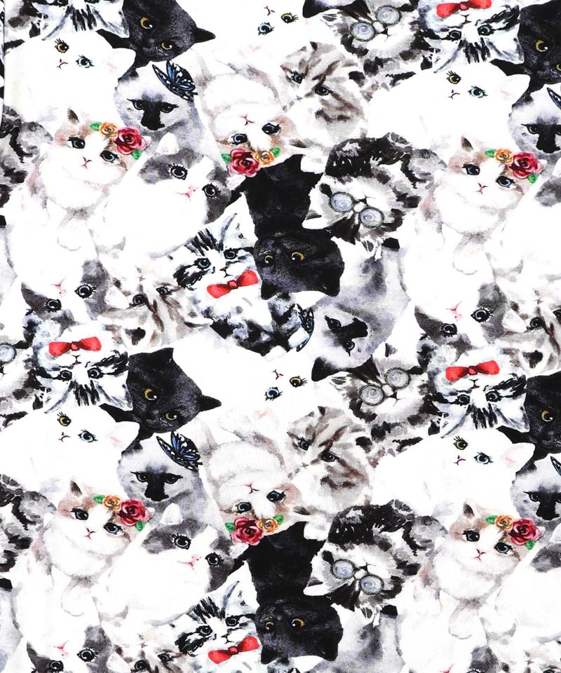 スカラー総柄ロングスリーブTシャツ-14